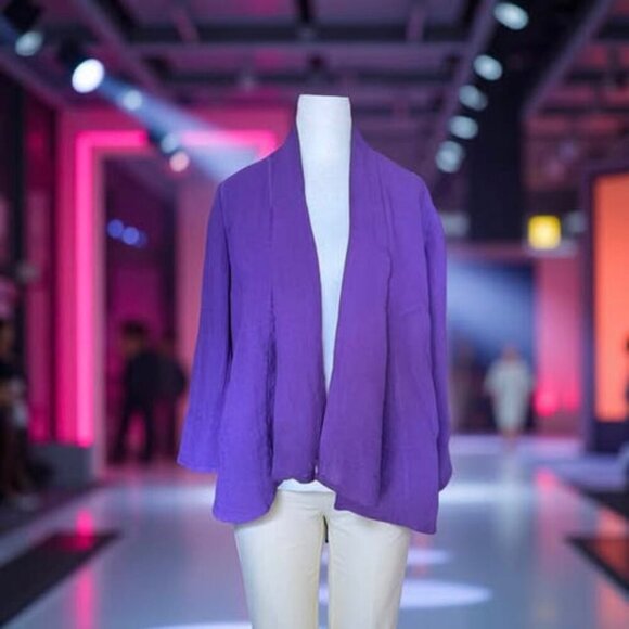 PURPLE CASUAL JACKET - Picture 1 of 3